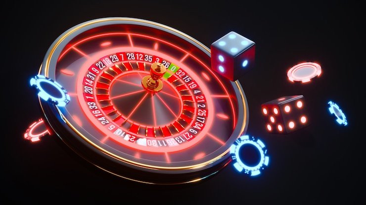 Mesin slot digital dengan simbol warna-warni dan suara efek menarik