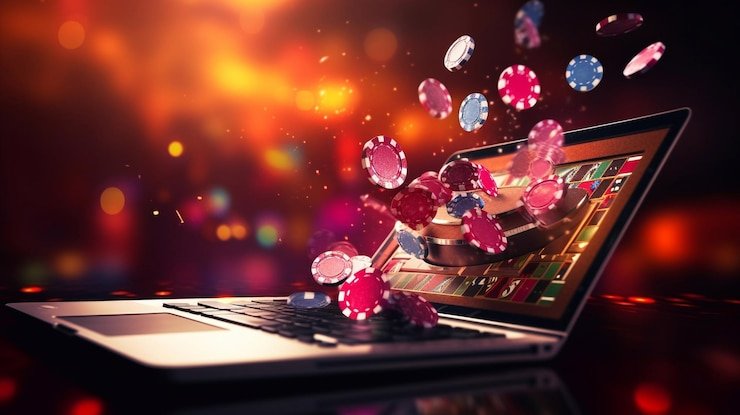 Dealer profesional di Live Casino scores24 melakukan permainan secara langsung